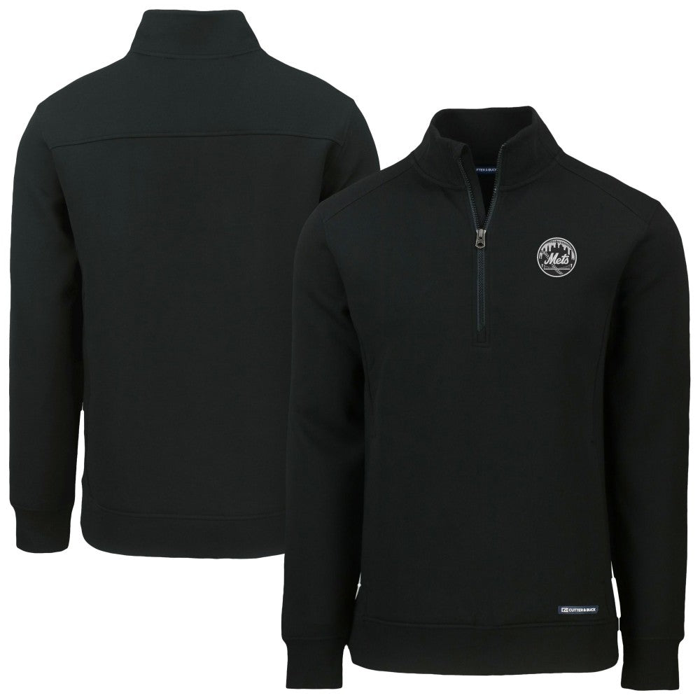 New York Mets Cutter & Buck Roam Eco Quarter-Zip Jacket - MLB Jackets