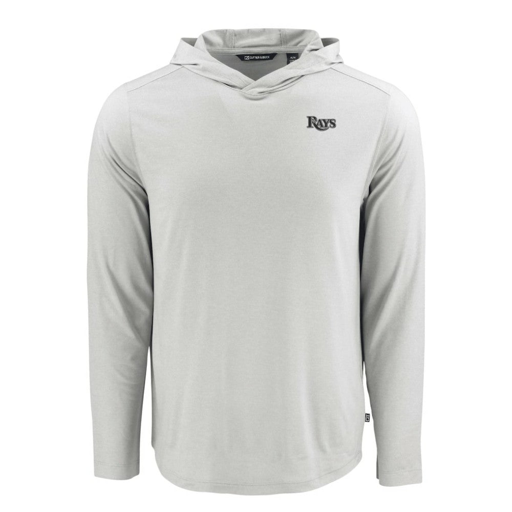 Tampa Bay Rays Cutter & Buck Coastline Epic Comfort Eco Recycled Long Sleeve Hoodie T-Shirt - MLB Hoodies