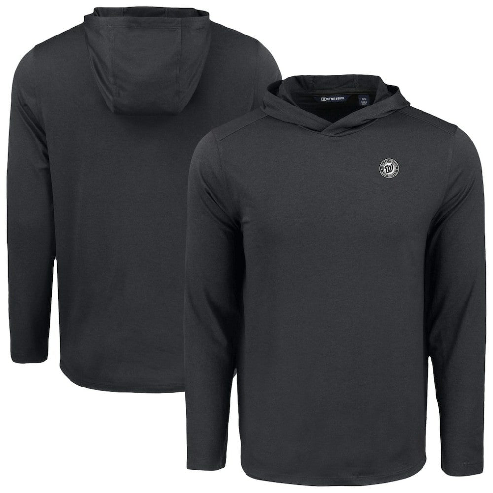 Washington Nationals Cutter & Buck Coastline Epic Comfort Eco Recycled Long Sleeve Hoodie T-Shirt - MLB Hoodies