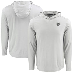 Washington Nationals Cutter & Buck Coastline Epic Comfort Eco Recycled Long Sleeve Hoodie T-Shirt - MLB Hoodies