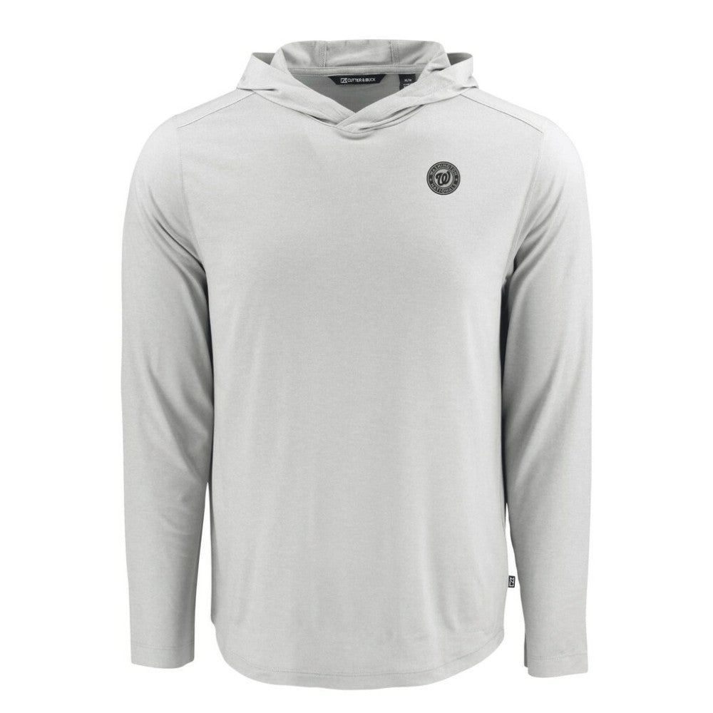 Washington Nationals Cutter & Buck Coastline Epic Comfort Eco Recycled Long Sleeve Hoodie T-Shirt - MLB Hoodies