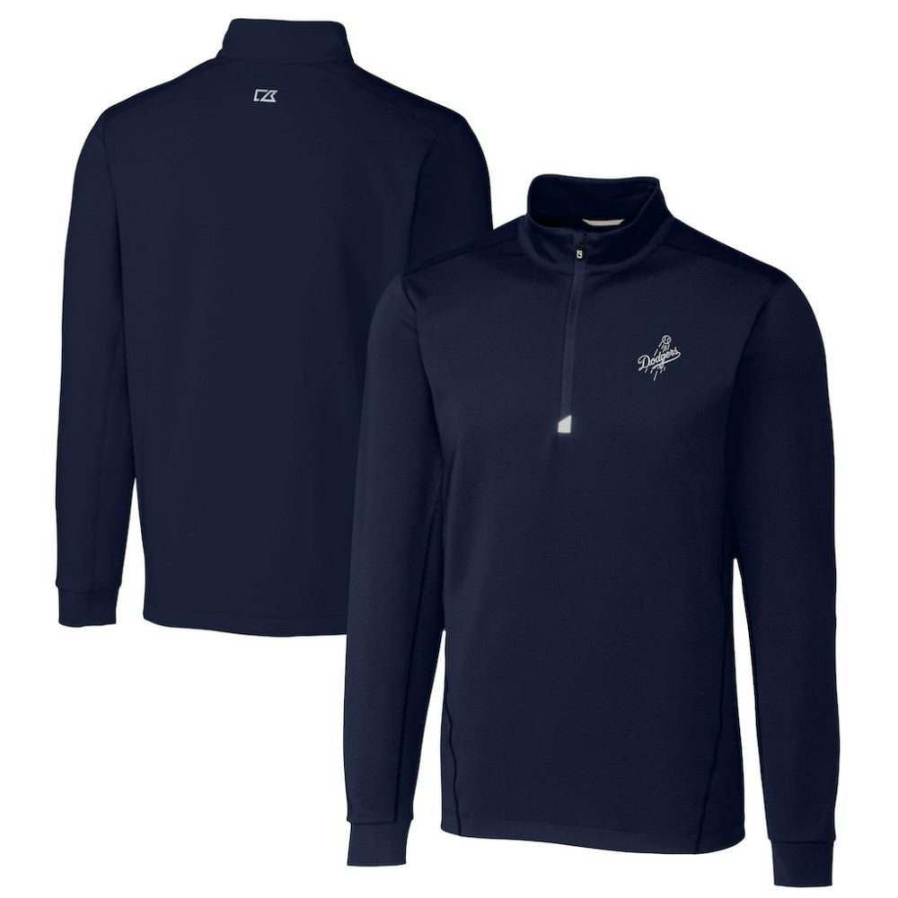 Los Angeles Dodgers Cutter & Buck Big & Tall Traverse Stretch Quarter-Zip Pullover Top - MLB Pullover