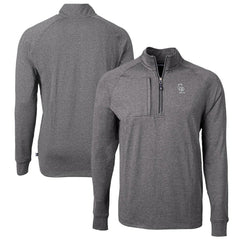 Colorado Rockies Cutter & Buck Big & Tall Adapt Eco Raglan Quarter-Zip Jacket - MLB Jackets
