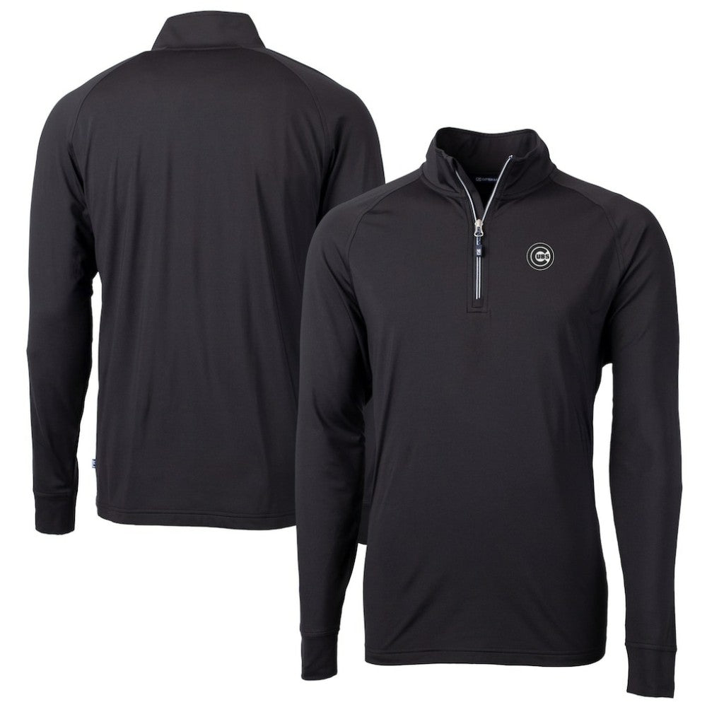 Chicago Cubs Cutter & Buck Big & Tall Adapt Eco DryTec Raglan Quarter-Zip Jacket - MLB Jackets