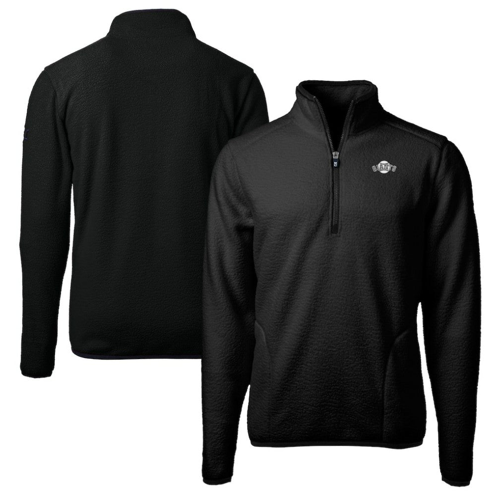 San Francisco Giants Cutter & Buck Big & Tall Cascade Eco Fleece Quarter-Zip Jacket - MLB Jackets