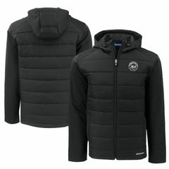 New York Mets Cutter & Buck Big & Tall Evoke Hybrid Eco Softshell Recycled Full-Zip Hooded PrimaLoft Jacket - MLB Jackets