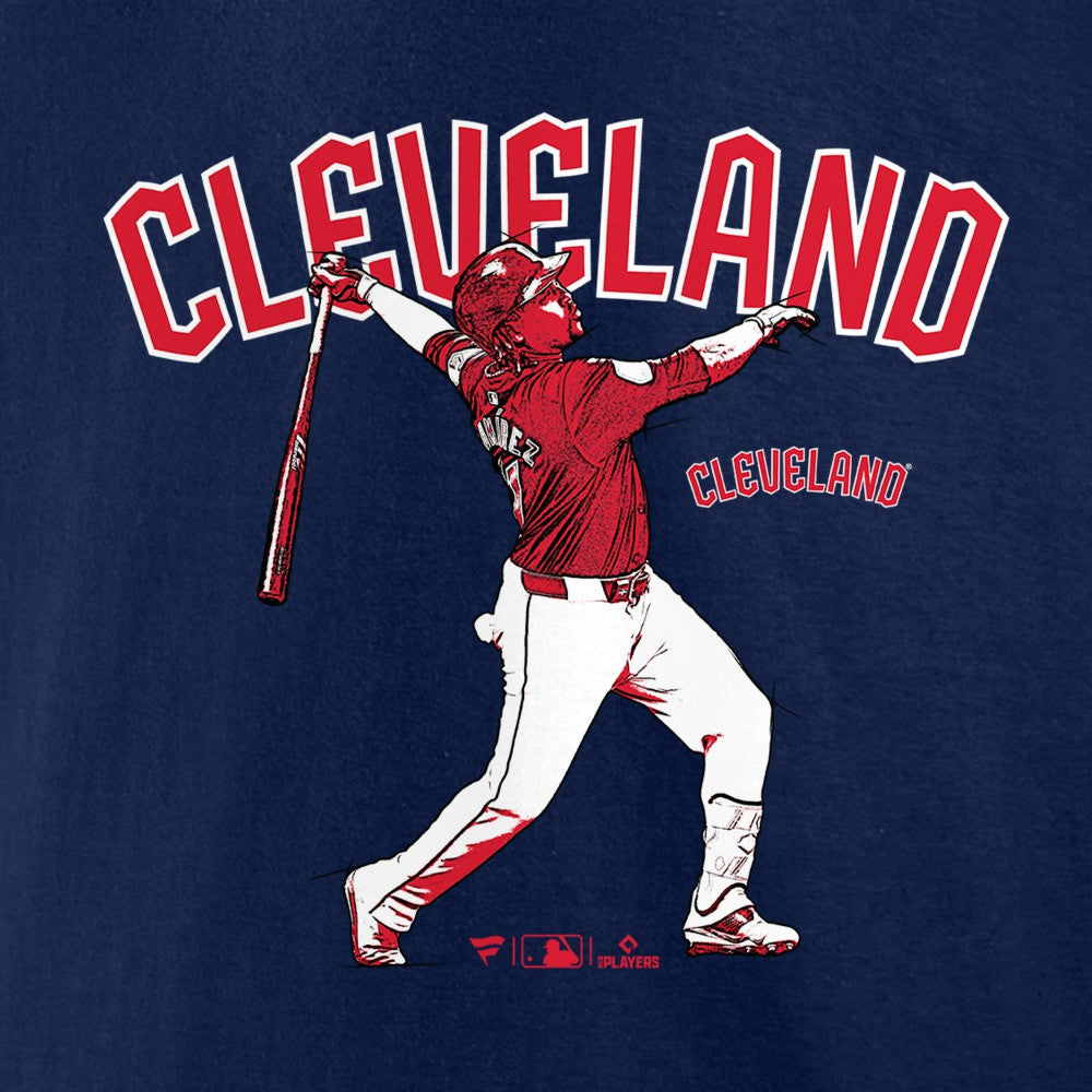 Jose Ramirez Cleveland Guardians Player Swing T-Shirt - MLB T-shirts