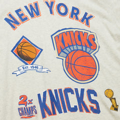 Oatmeal New York Knicks Hardwood Classics Legacy Defined Retro Championship T-Shirt | NBA