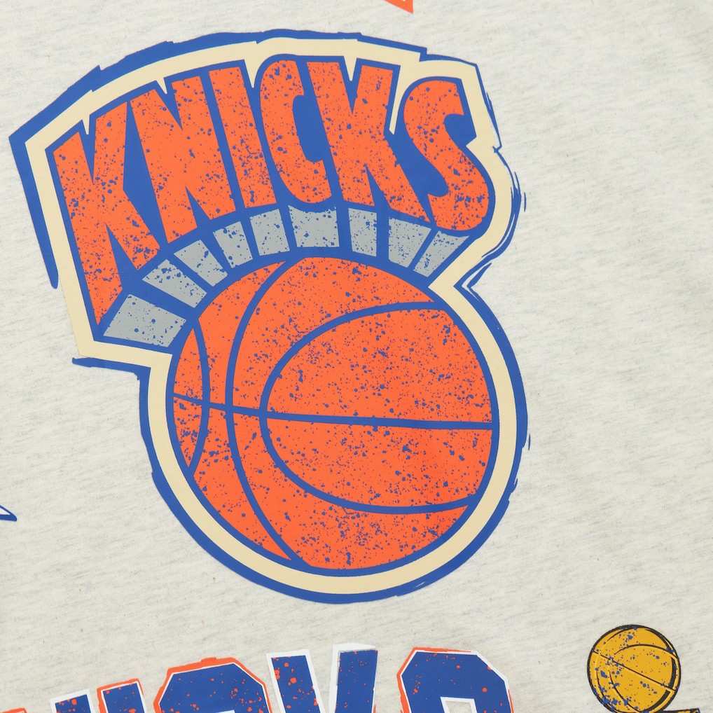 Oatmeal New York Knicks Hardwood Classics Legacy Defined Retro Championship T-Shirt | NBA