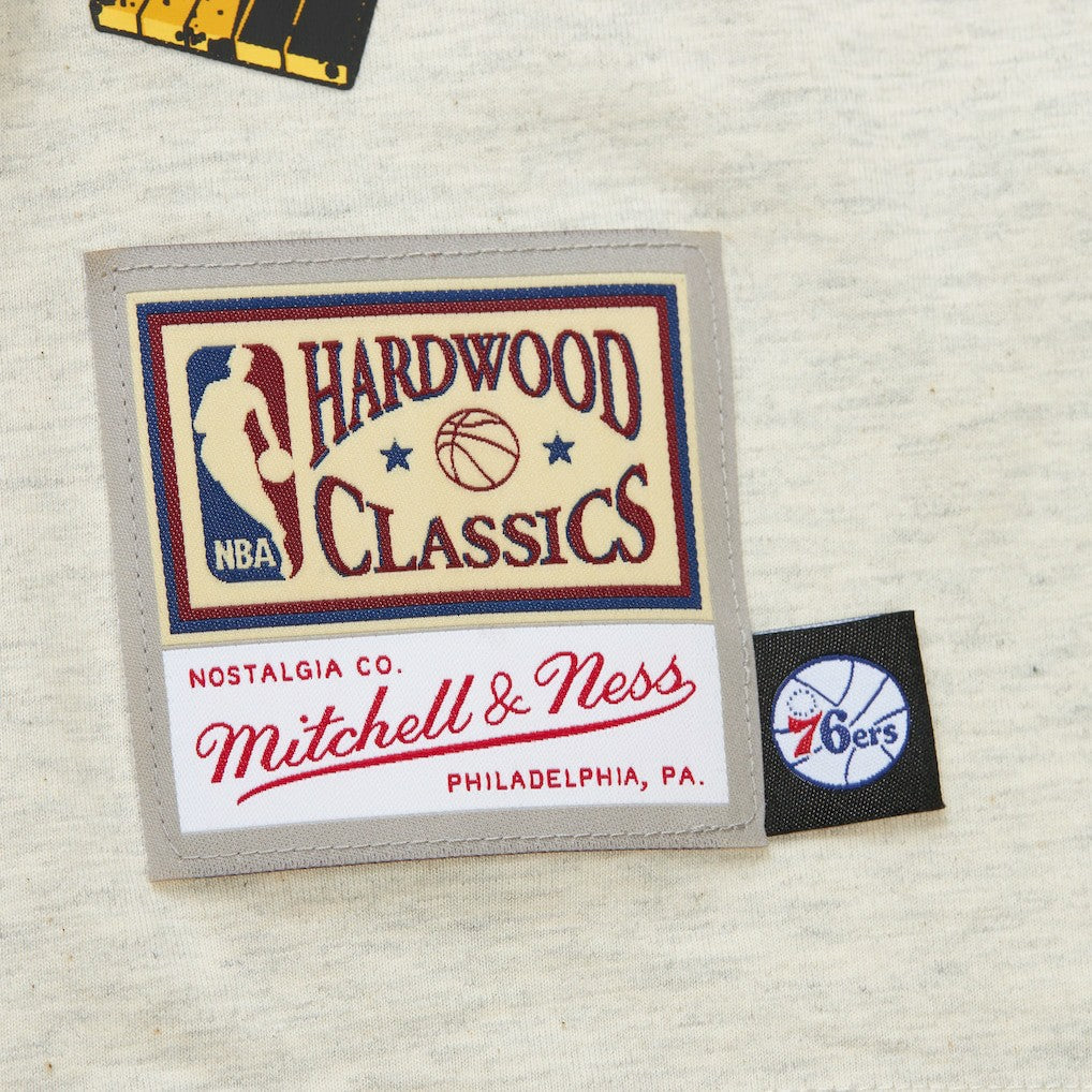 Oatmeal Philadelphia 76ers Hardwood Classics Legacy Defined Retro Championship T-Shirt | NBA