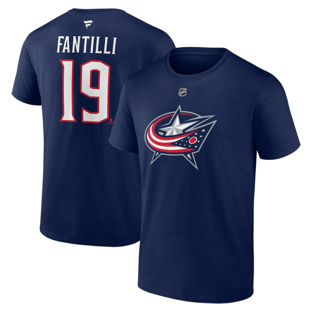 Adam Fantilli Columbus Blue Jackets Fanatics Authentic Stack Name & Number T-Shirt -  NHL T-shirts