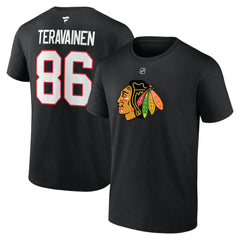 Teuvo Teravainen Chicago Blackhawks Fanatics Authentic Stack Name & Number T-Shirt -  NHL T-shirts
