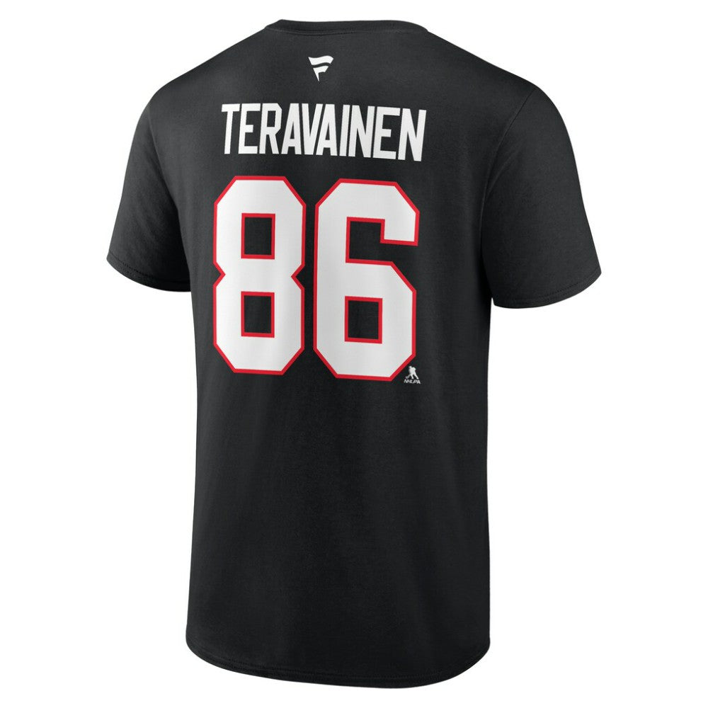 Teuvo Teravainen Chicago Blackhawks Fanatics Authentic Stack Name & Number T-Shirt -  NHL T-shirts