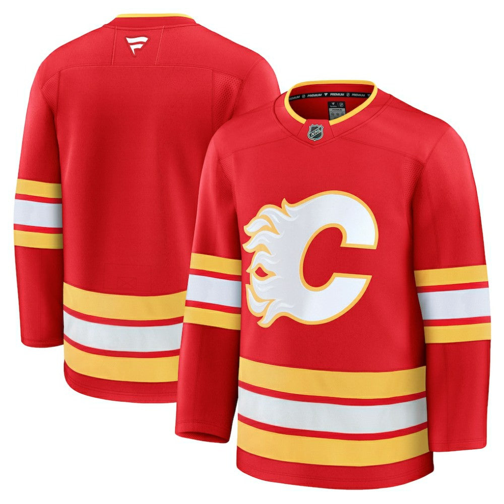 Calgary Flames Fanatics Home Premium Jersey -  NHL Jerseys