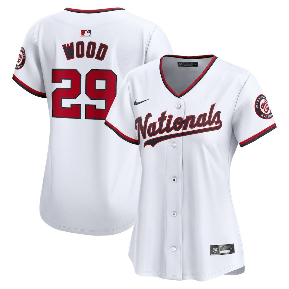 James Wood Washington Nationals Nike Women's Home Limited Player Jersey - MLB Jerseys