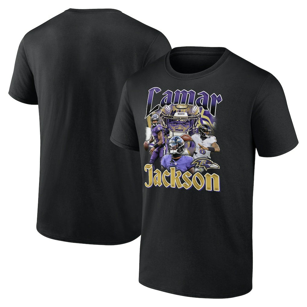 Baltimore Ravens Lamar Jackson  Notorious Player Graphic T-Shirt | NFL US