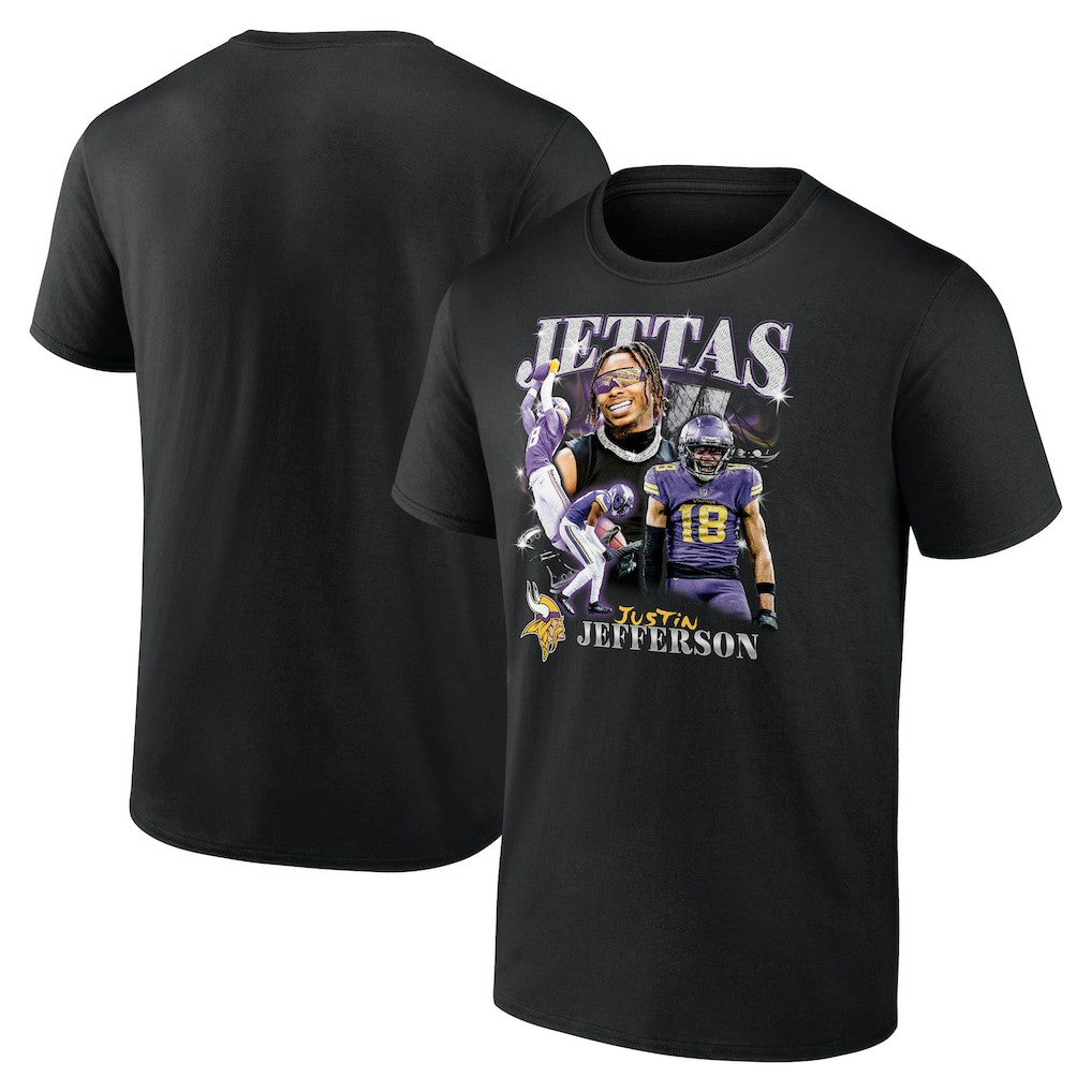 Minnesota Vikings Justin Jefferson  Notorious Player Graphic T-Shirt | NFL Online