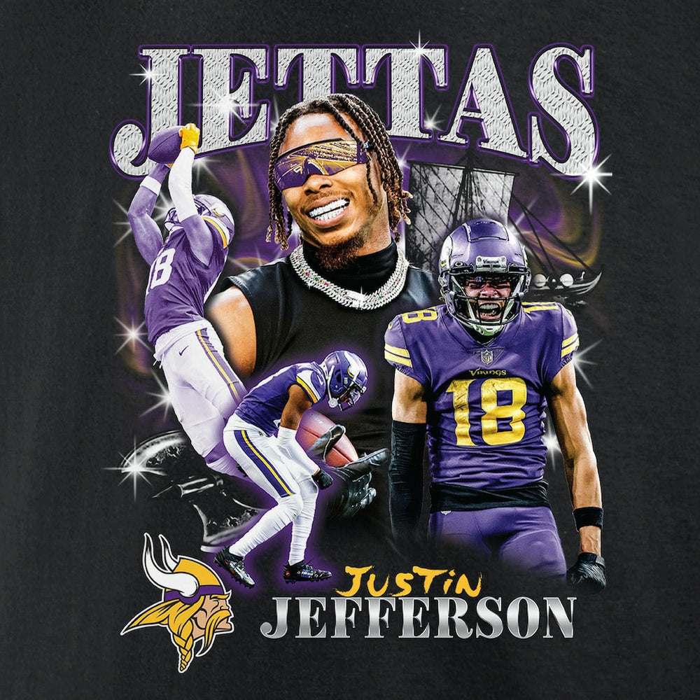 Minnesota Vikings Justin Jefferson  Notorious Player Graphic T-Shirt | NFL Online