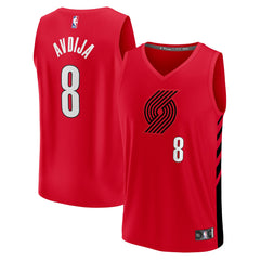 Red Deni Avdija Portland Trail Blazers Fast Break Player Jersey | NBA