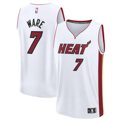 Association - White Edition Kel'el Ware Miami Heat Youth Fast Break Replica Player Jersey | NBA