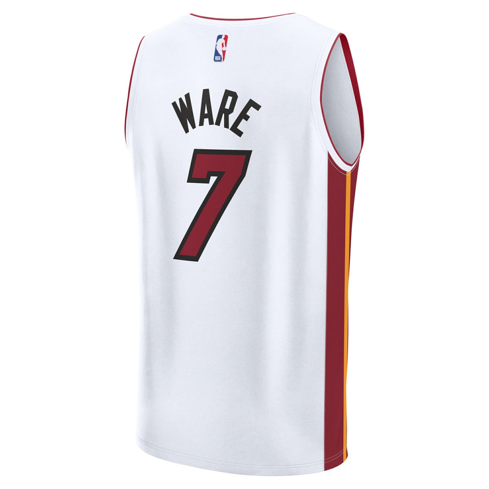 Association - White Edition Kel'el Ware Miami Heat Youth Fast Break Replica Player Jersey | NBA