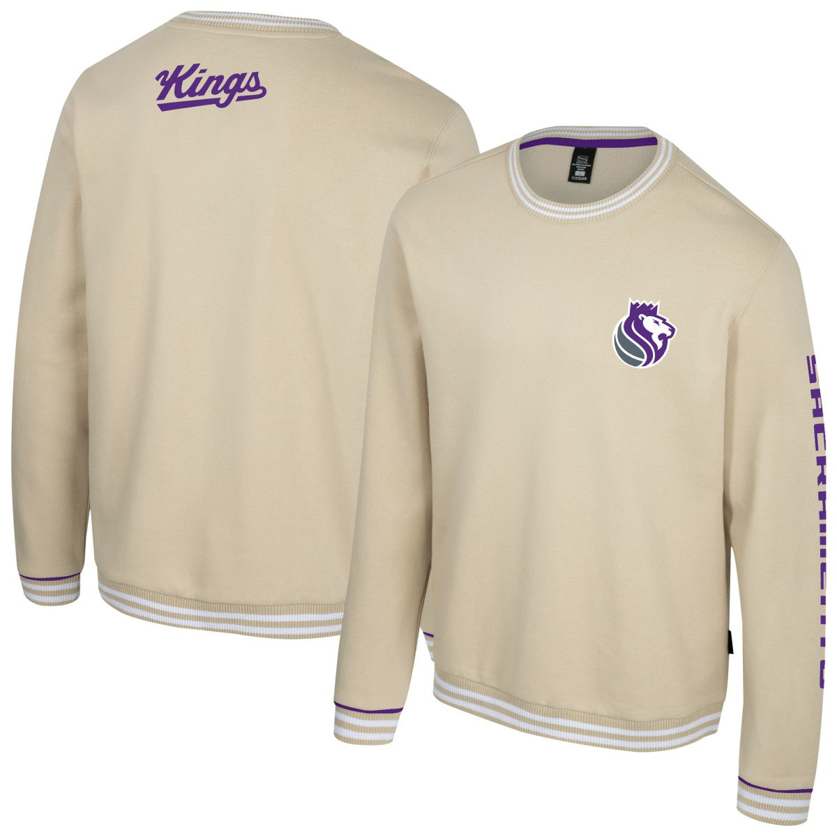 Natural Sacramento Kings Stadium Essentials Unisex Halftime Pullover Sweatshirt | NBA
