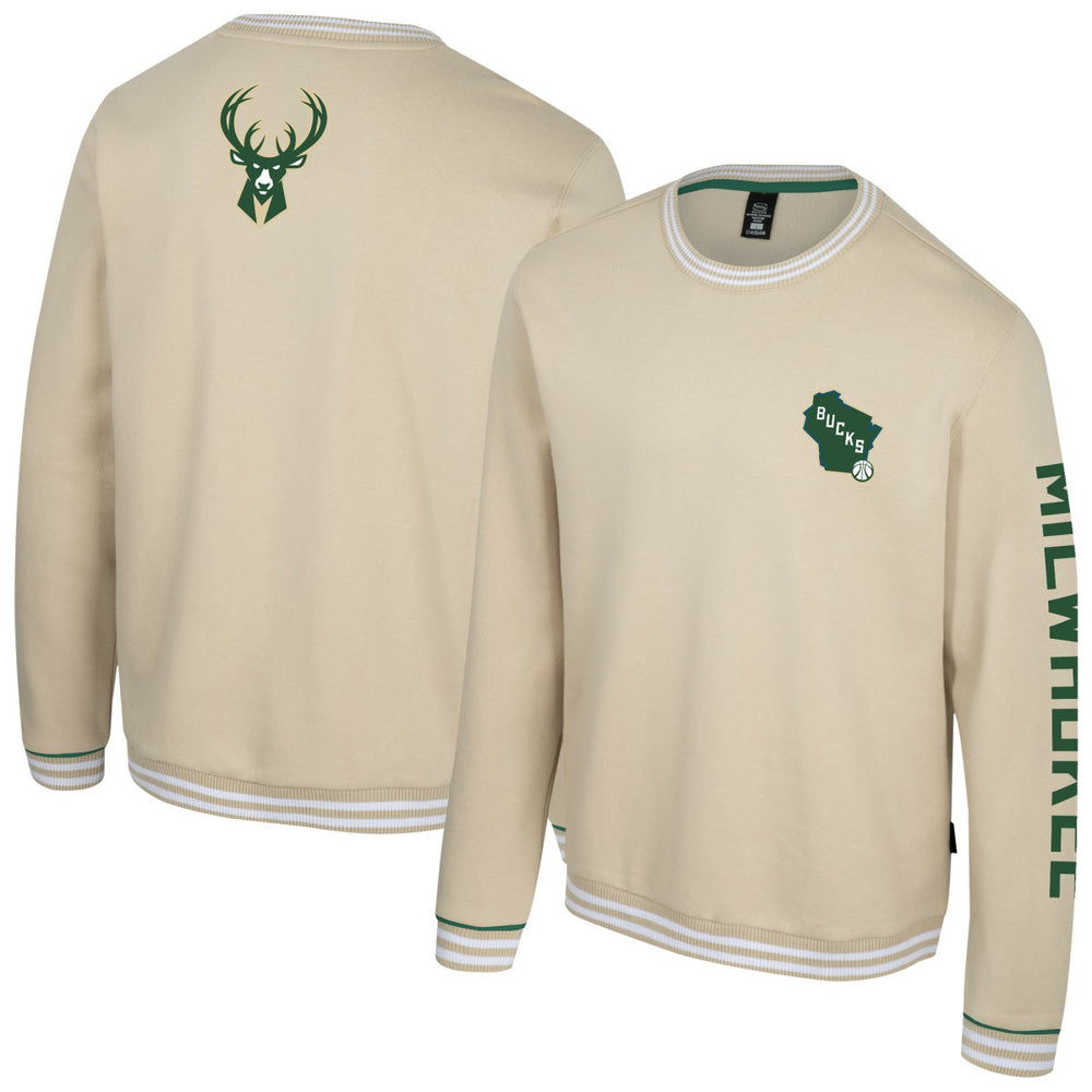 Natural Milwaukee Bucks Stadium Essentials Unisex Halftime Pullover Sweatshirt | NBA