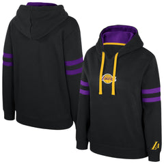 Black Los Angeles Lakers Stadium Essentials Women's Road Game Pullover Hoodie | NBA