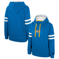 Blue Oklahoma City Thunder Stadium Essentials Women's Road Game Pullover Hoodie | NBA