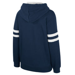 Navy Dallas Mavericks Stadium Essentials Women's Road Game Pullover Hoodie sale | NBA