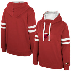 Dark Red Miami Heat Stadium Essentials Women's Road Game Pullover Hoodie | NBA