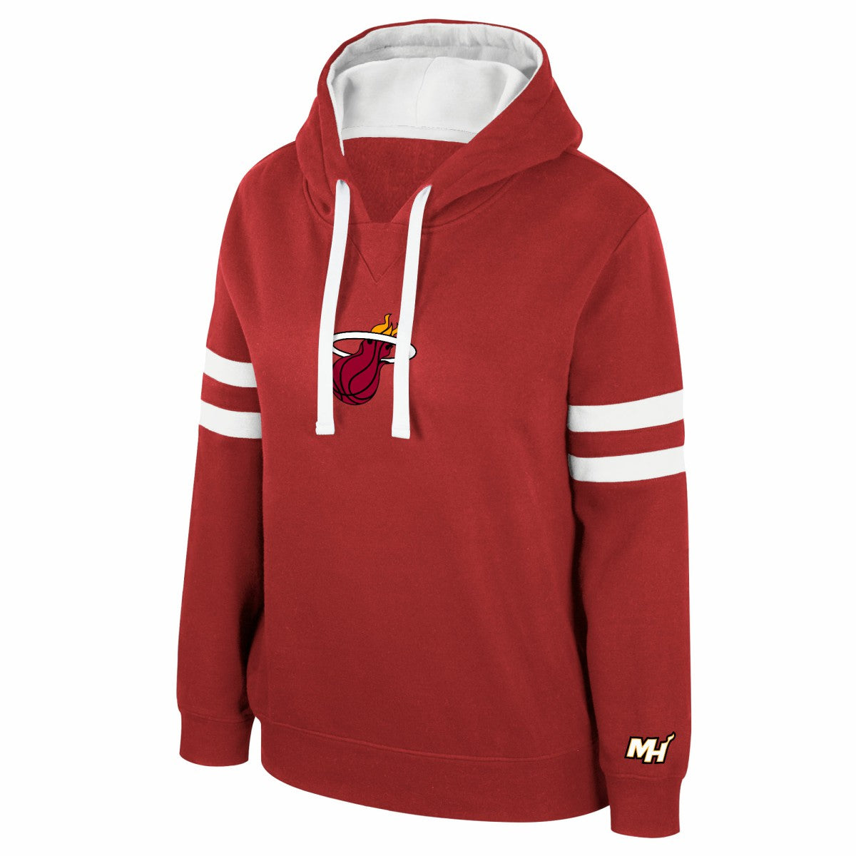 Dark Red Miami Heat Stadium Essentials Women's Road Game Pullover Hoodie | NBA
