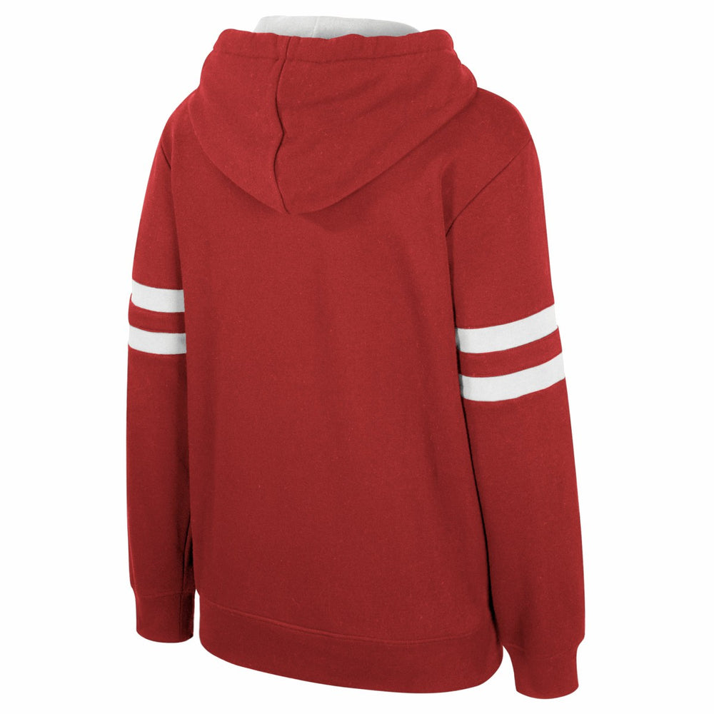 Dark Red Miami Heat Stadium Essentials Women's Road Game Pullover Hoodie | NBA