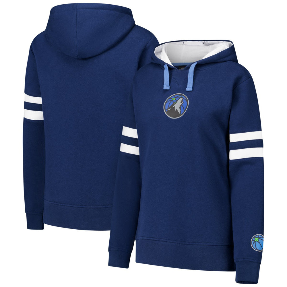 Navy Minnesota Timberwolves Stadium Essentials Women's Road Game Pullover Hoodie | NBA
