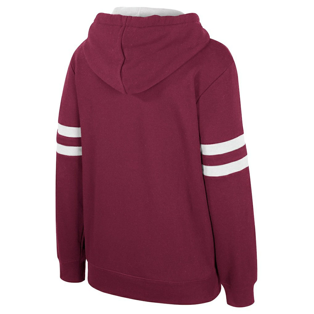 Wine Cleveland Cavaliers Stadium Essentials Women's Road Game Pullover Hoodie sale | NBA