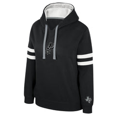 Black San Antonio Spurs Stadium Essentials Women's Road Game Pullover Hoodie | NBA