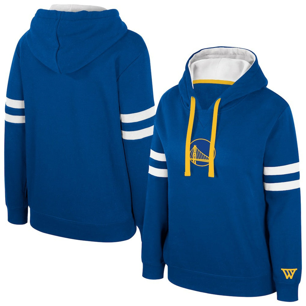 Royal Golden State Warriors Stadium Essentials Women's Road Game Pullover Hoodie sale | NBA