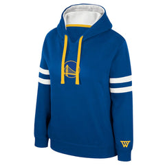 Royal Golden State Warriors Stadium Essentials Women's Road Game Pullover Hoodie sale | NBA