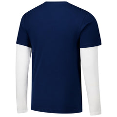 Navy Minnesota Timberwolves Stadium Essentials Unisex Spectator Twofer Long Sleeve T-Shirt | NBA