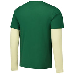 Hunter Green Milwaukee Bucks Stadium Essentials Unisex Spectator Twofer Long Sleeve T-Shirt | NBA