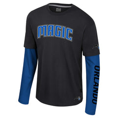 Black Orlando Magic Stadium Essentials Unisex Spectator 2fer Long Sleeve T-Shirt | NBA