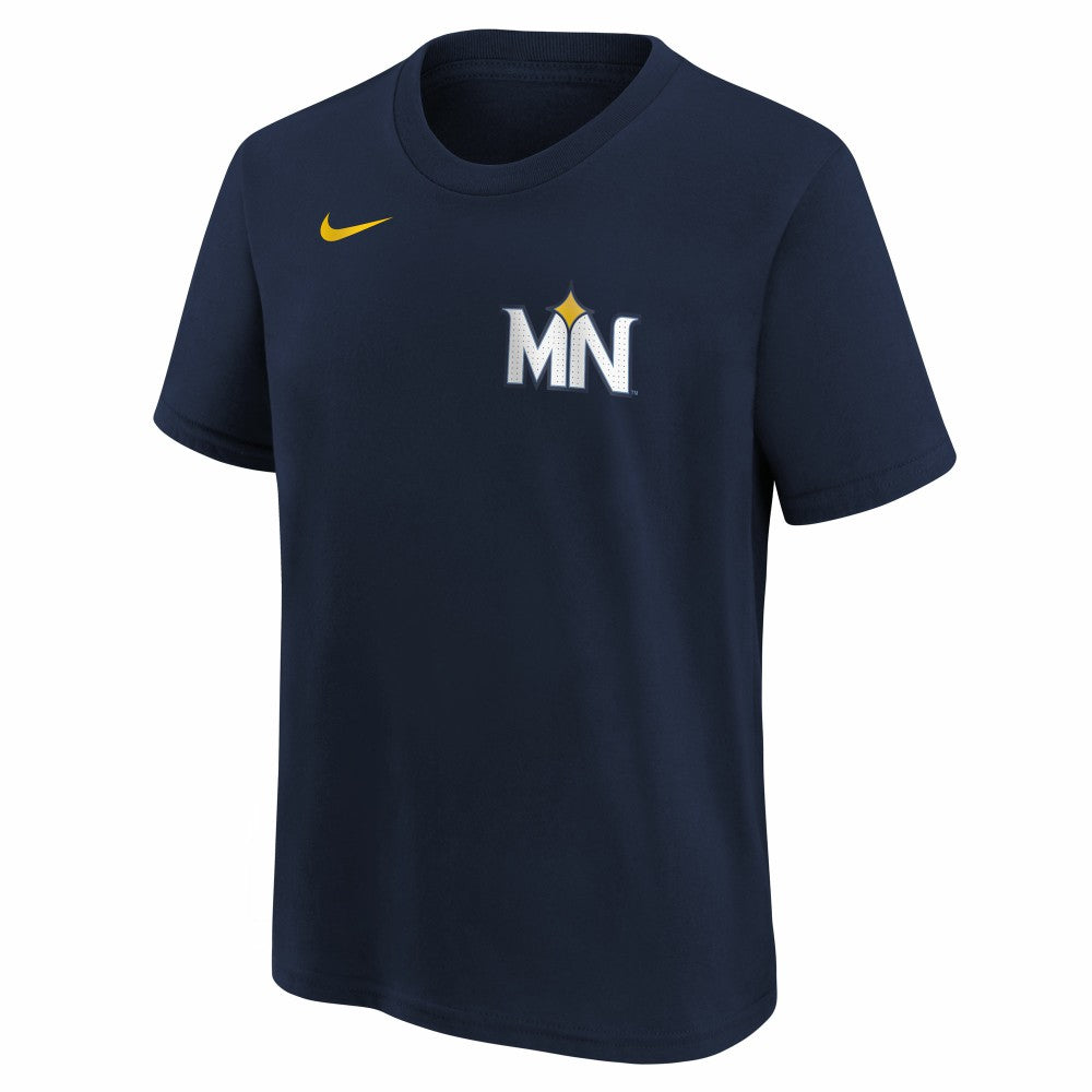 Royce Lewis Minnesota Twins Nike Youth Fuse City Connect Name & Number T-Shirt - MLB T-shirts