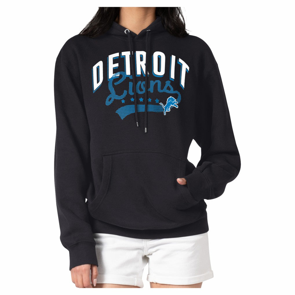 Detroit Lions G-III 4Her by Carl Banks Women's Filigree Fleece Tri-Blend Pullover Hoodie | NFL Outlet