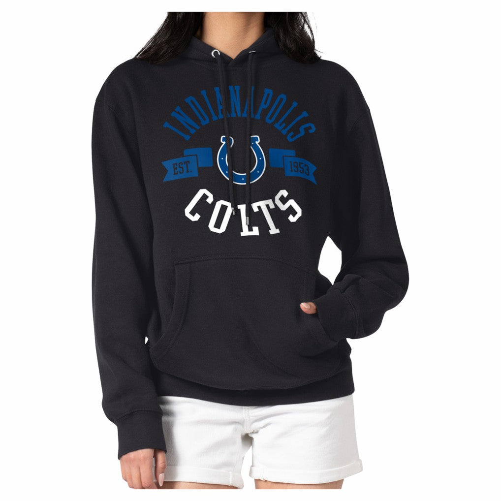 Indianapolis Colts G-III 4Her by Carl Banks Women's Round Team Logo Fleece Tri-Blend Pullover Hoodie | NFL Online