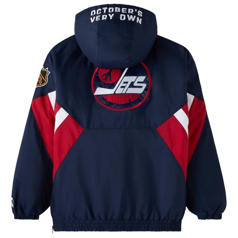 Winnipeg Jets OVO x Starter Half-Zip Hooded Jacket -  NHL Jackets