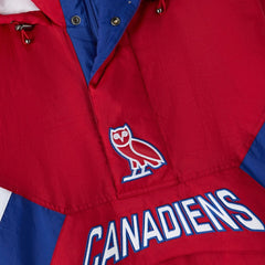 Montreal Canadiens OVO x Starter Half-Zip Hooded Jacket -  NHL Jackets