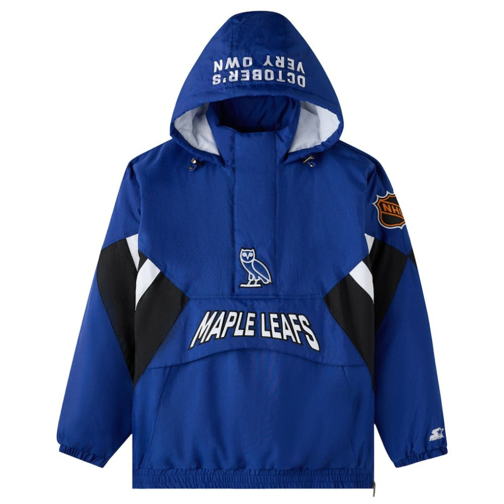 Toronto Maple Leafs OVO x Starter Half-Zip Hooded Jacket -  NHL Jackets