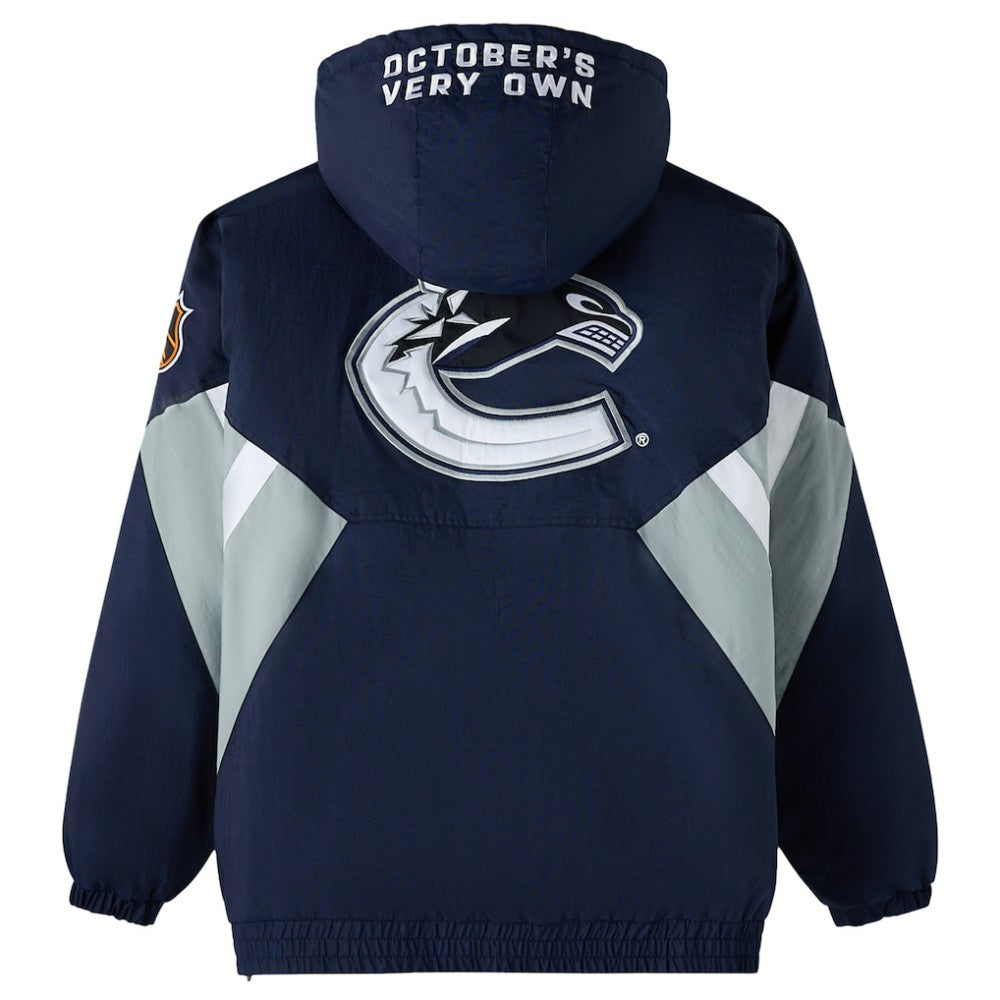 Vancouver Canucks OVO x Starter Half-Zip Hooded Jacket -  NHL Jackets