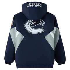 Vancouver Canucks OVO x Starter Half-Zip Hooded Jacket -  NHL Jackets