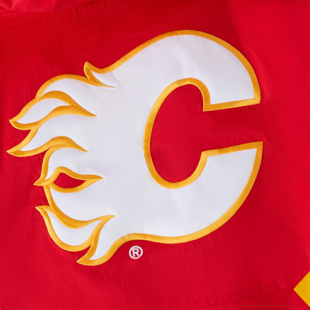 Calgary Flames OVO x Starter Half-Zip Hooded Jacket -  NHL Jackets